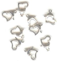 SS3068 1 9.5x8mm Heart Clasp